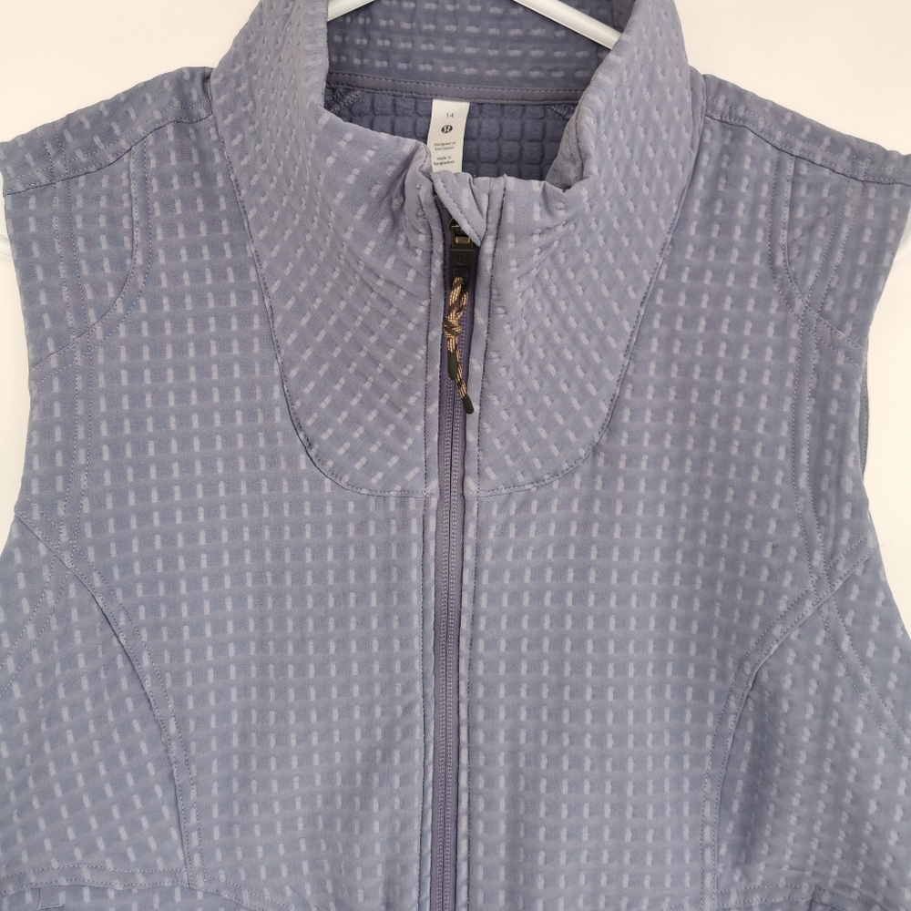 lululemon athletica Lavender Quilted Vest with High Collar - Picture 8 of 15